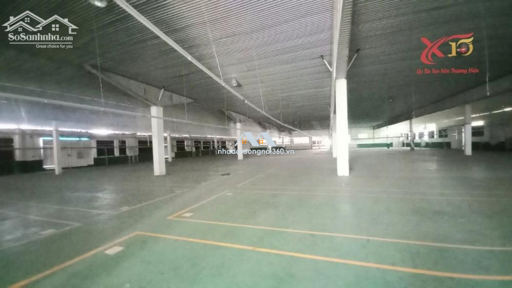 Cho thuê xưởng 12.000 m2 Biên Hòa Đồng Nai chỉ 55k/m2