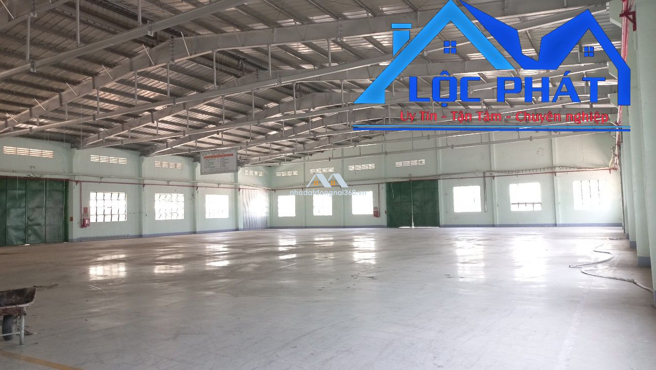 Cho thuê kho xưởng 6300m2 giá 545 triệu -KCN Tam Phước-Biên Hòa-Đồng Nai