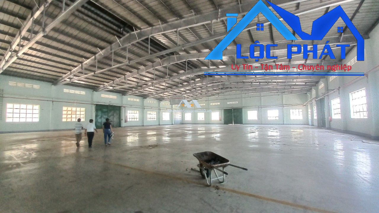 Cho thuê kho xưởng 6300m2 giá 545 triệu -KCN Tam Phước-Biên Hòa-Đồng Nai