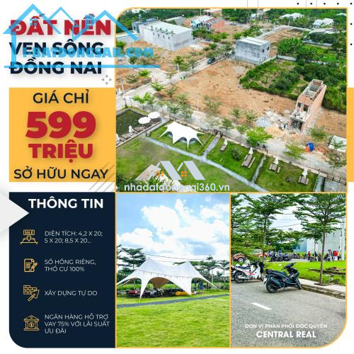 Chính Thức Mở Bán Đất Nền Khu Dân Cư Mới Giáp Bờ Kè Bửu Long