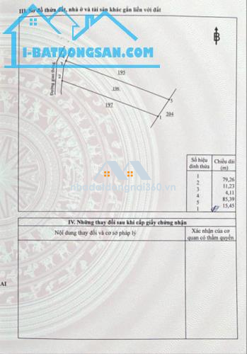 Cần bán vườn xoài 1241m2, hai mặt tiền, nở hậu, đường bê tông.