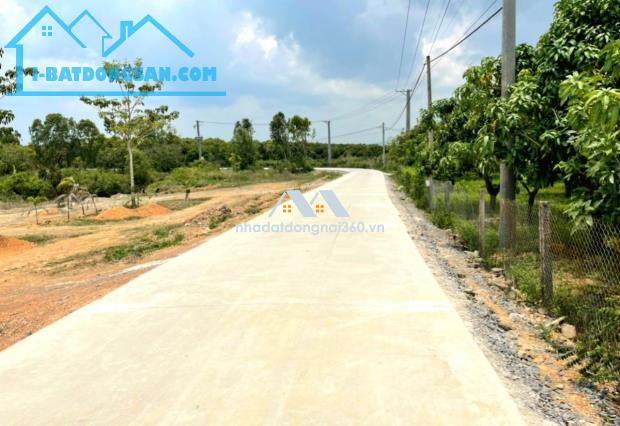 Cần bán vườn xoài 1241m2, hai mặt tiền, nở hậu, đường bê tông.