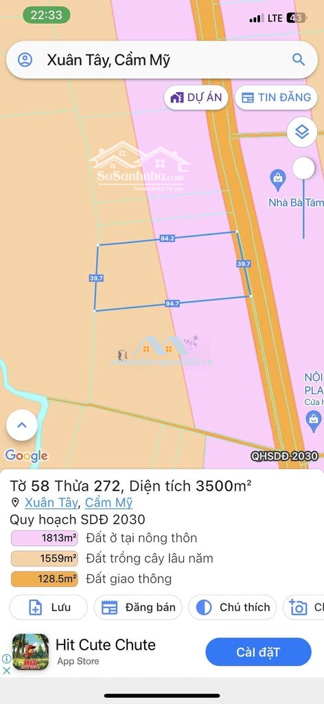 3500M2 Phủ Hồng Có 40M Mặt Tiền Đường Nhựa Đôi Và 100M Thổ Cư