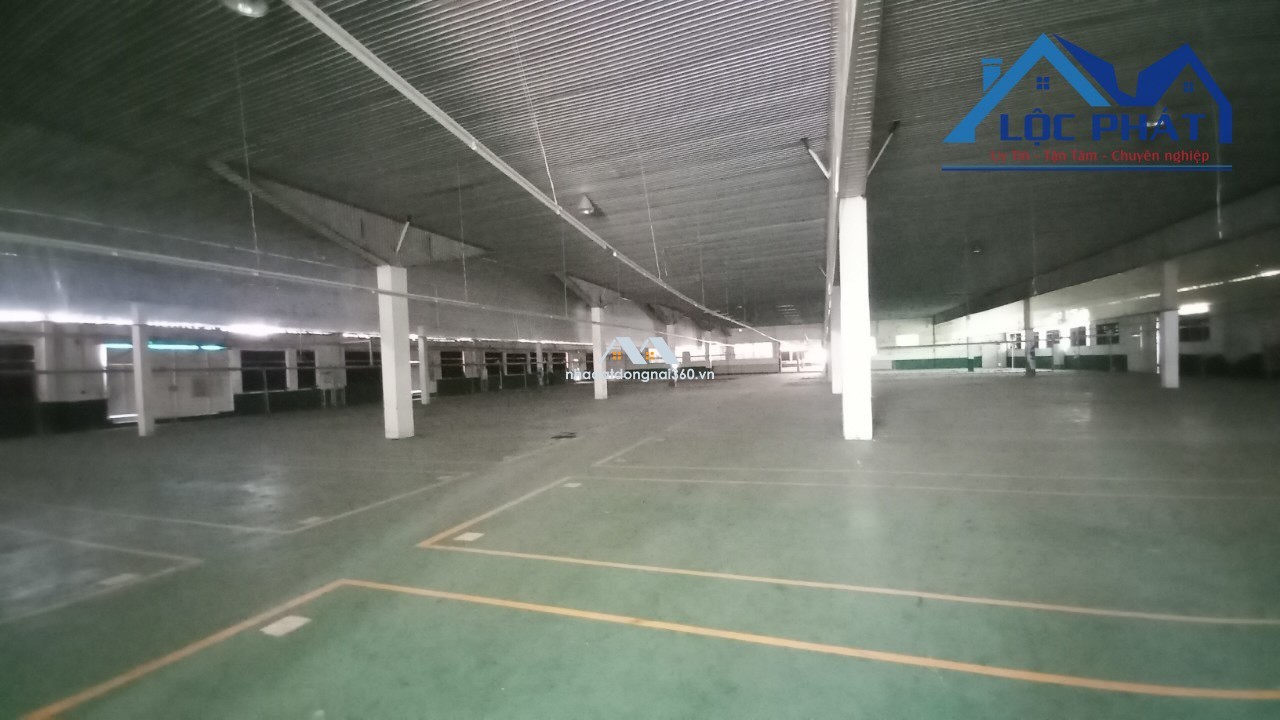 Cho thuê xưởng 12.200 m2 Biên Hòa Đồng Nai chỉ 55k/m2 giá 650 tr/tháng