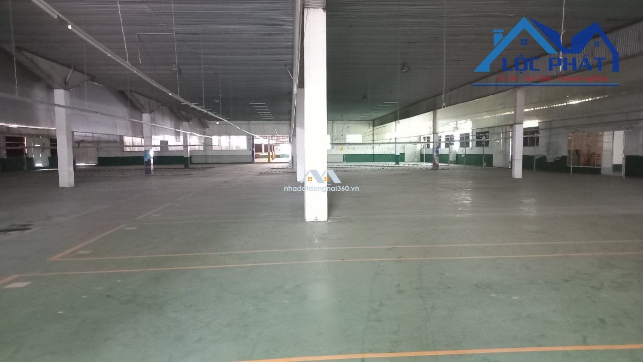 Cho thuê xưởng 12.200 m2 Biên Hòa Đồng Nai chỉ 55k/m2 giá 650 tr/tháng