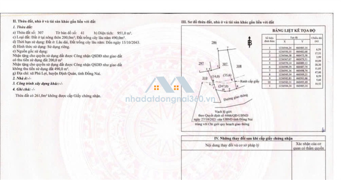 CHÍNH CHỦ CẦN BÁN LÔ ĐẤT ĐẸP TẠI PHÚ LỢI, ĐỊNH QUÁN, Đồng Nai – GIÁ TỐT, TIỀM NĂNG CAO!