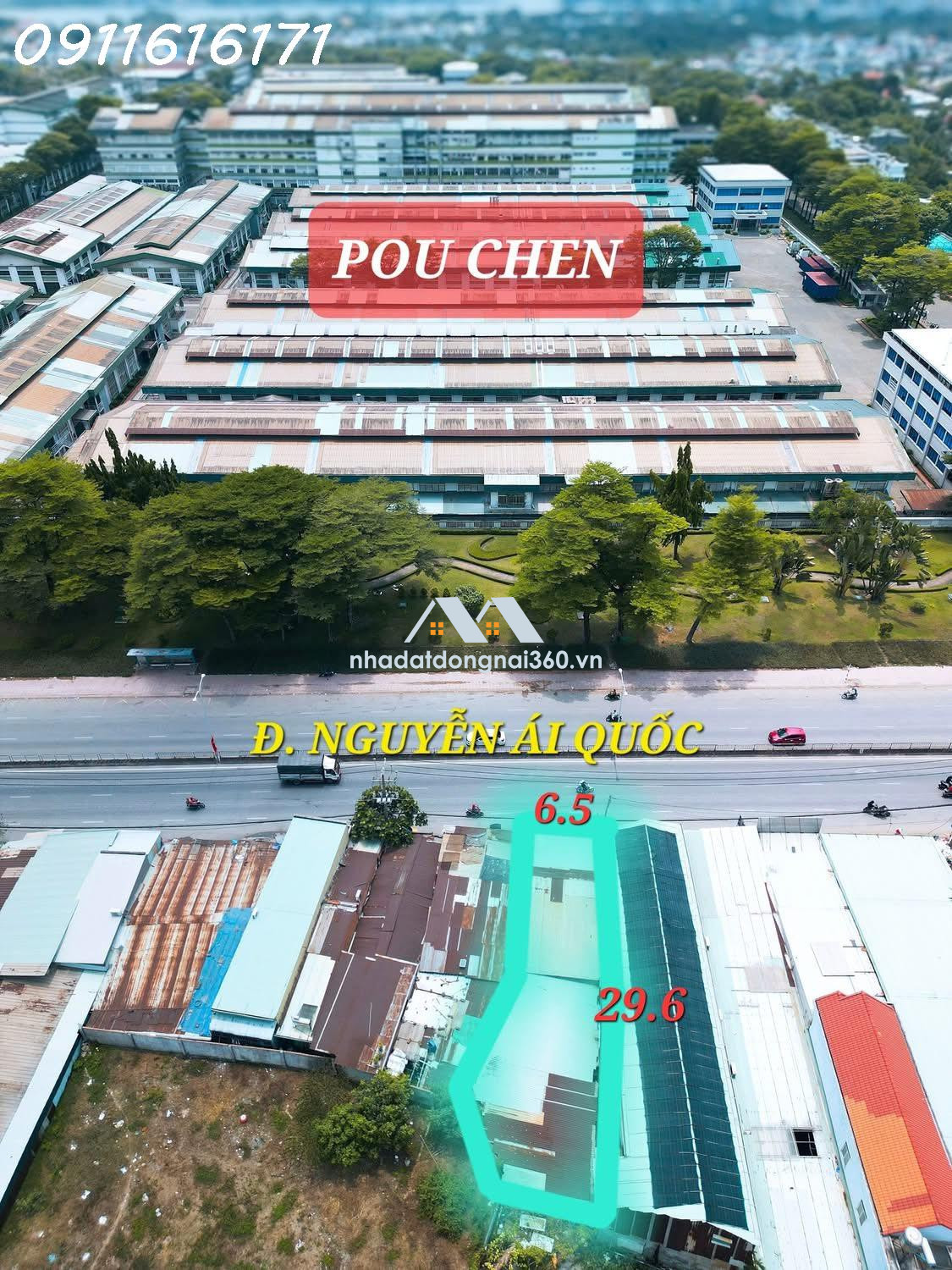 BÁN NHÀ SỔ RIÊNG 196,5M2 MẶT TIỀN QUỐC LỘ 1K, CHỢ HÓA AN