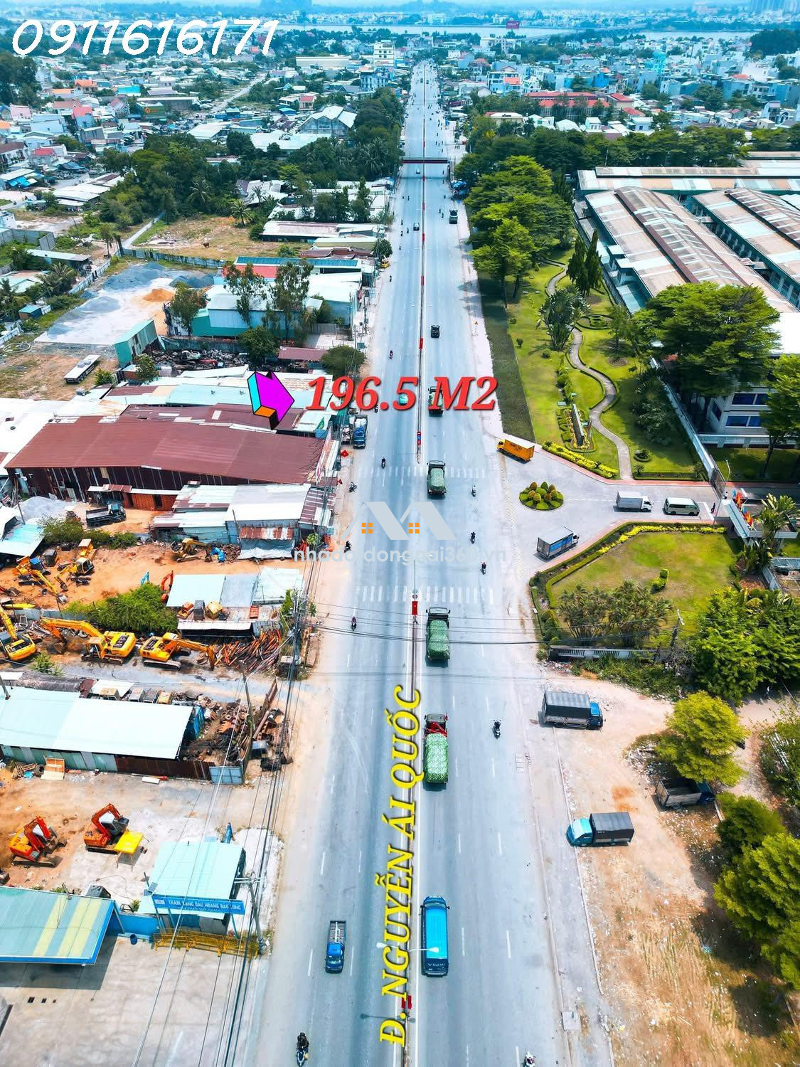 BÁN NHÀ SỔ RIÊNG 196,5M2 MẶT TIỀN QUỐC LỘ 1K, CHỢ HÓA AN