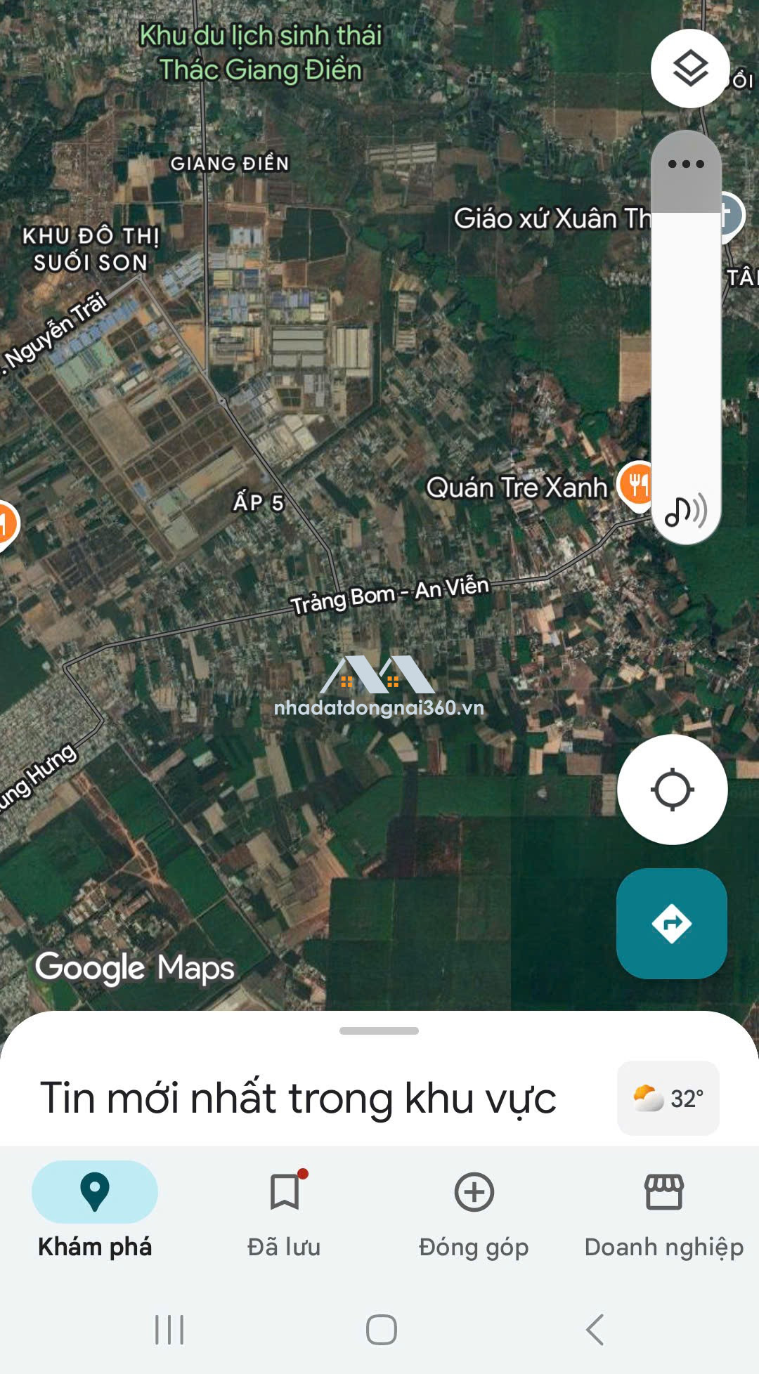 Bán lô đất cạnh bên giáo xứ Xuân An, 1 sẹc nhựa Phùng Hưng