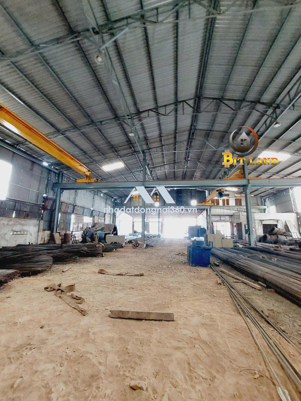 Cho thuê xưởng 1300m2 có 2 cẩu trục 5T mặt tiền Long Bình Tân, Biên Hòa, Đồng Nai có 80tr