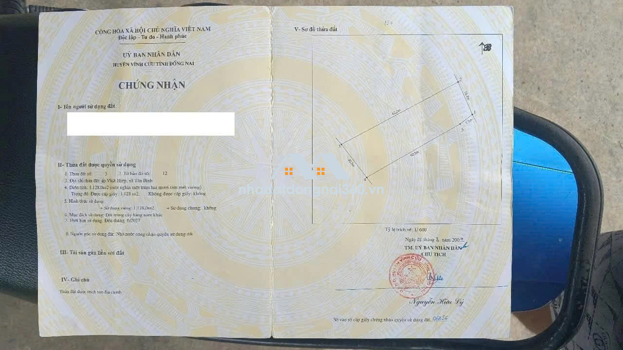 ĐẤT CHÍNH CHỦ - GIÁ TỐT - Đường Hương Lộ 9, Phường Tân Triều, Đồng Nai