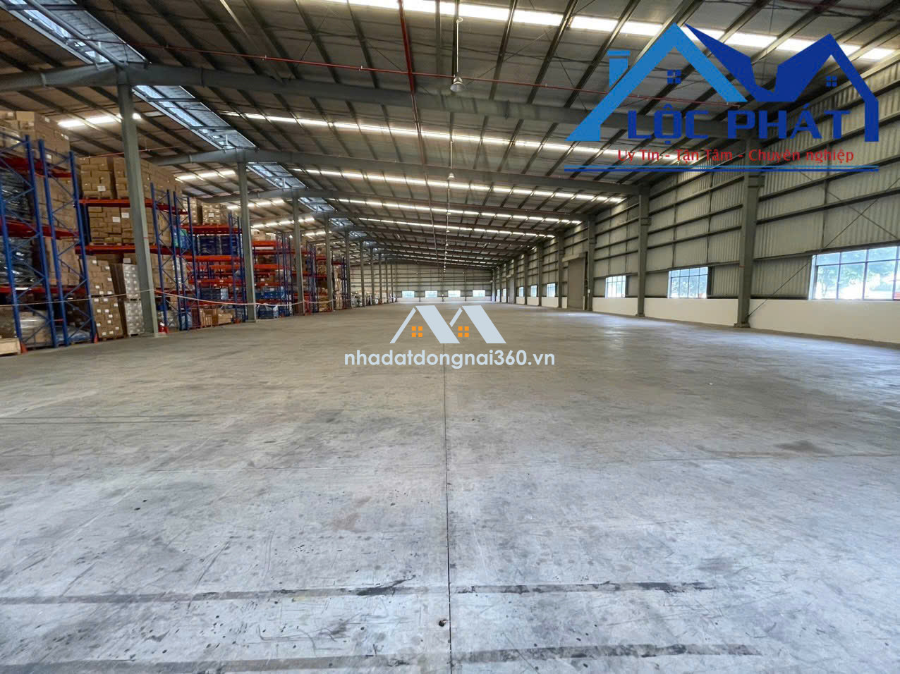 Xưởng 2400m2 cho thuê giá 275tr KCN Nhơn Trạch Đồng Nai