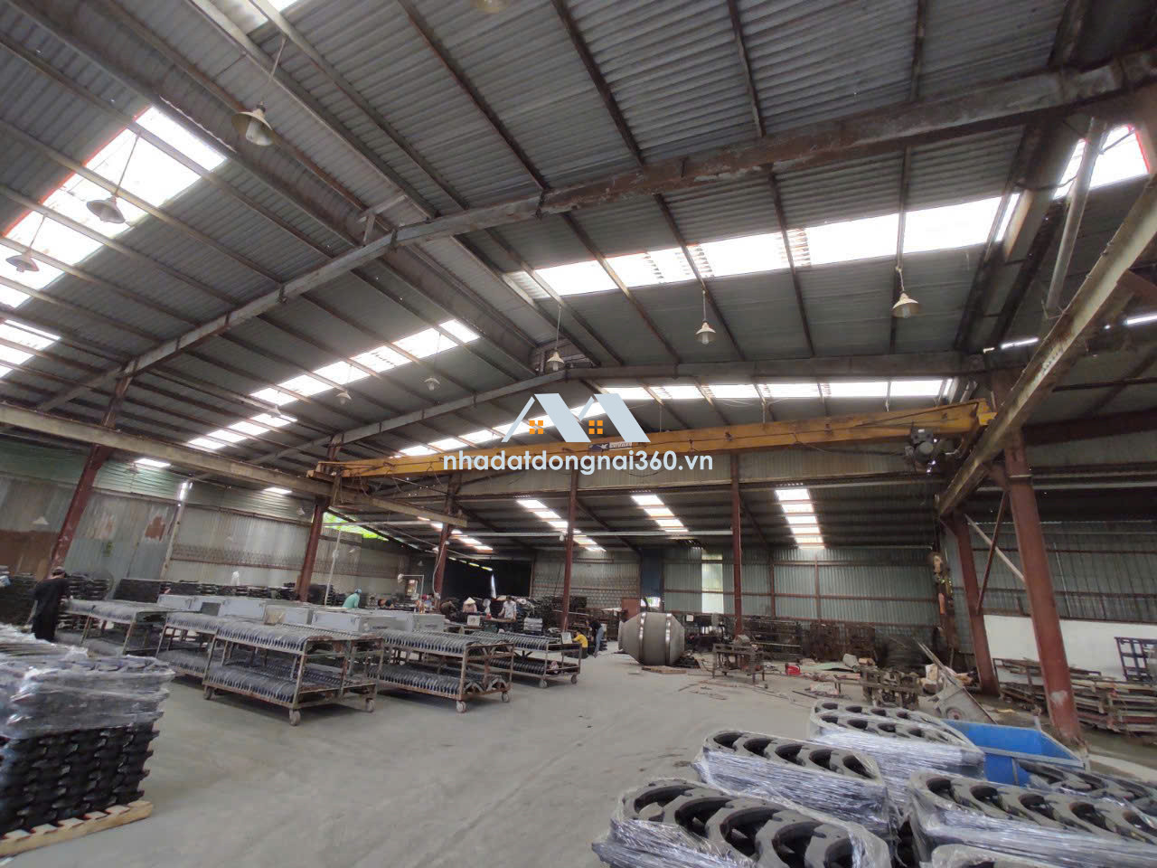 Cho thuê xưởng 3000m2 cẩu trục 3T gần Võ Nguyên Giáp Phước Tân TP Biên Hoà có 75tr