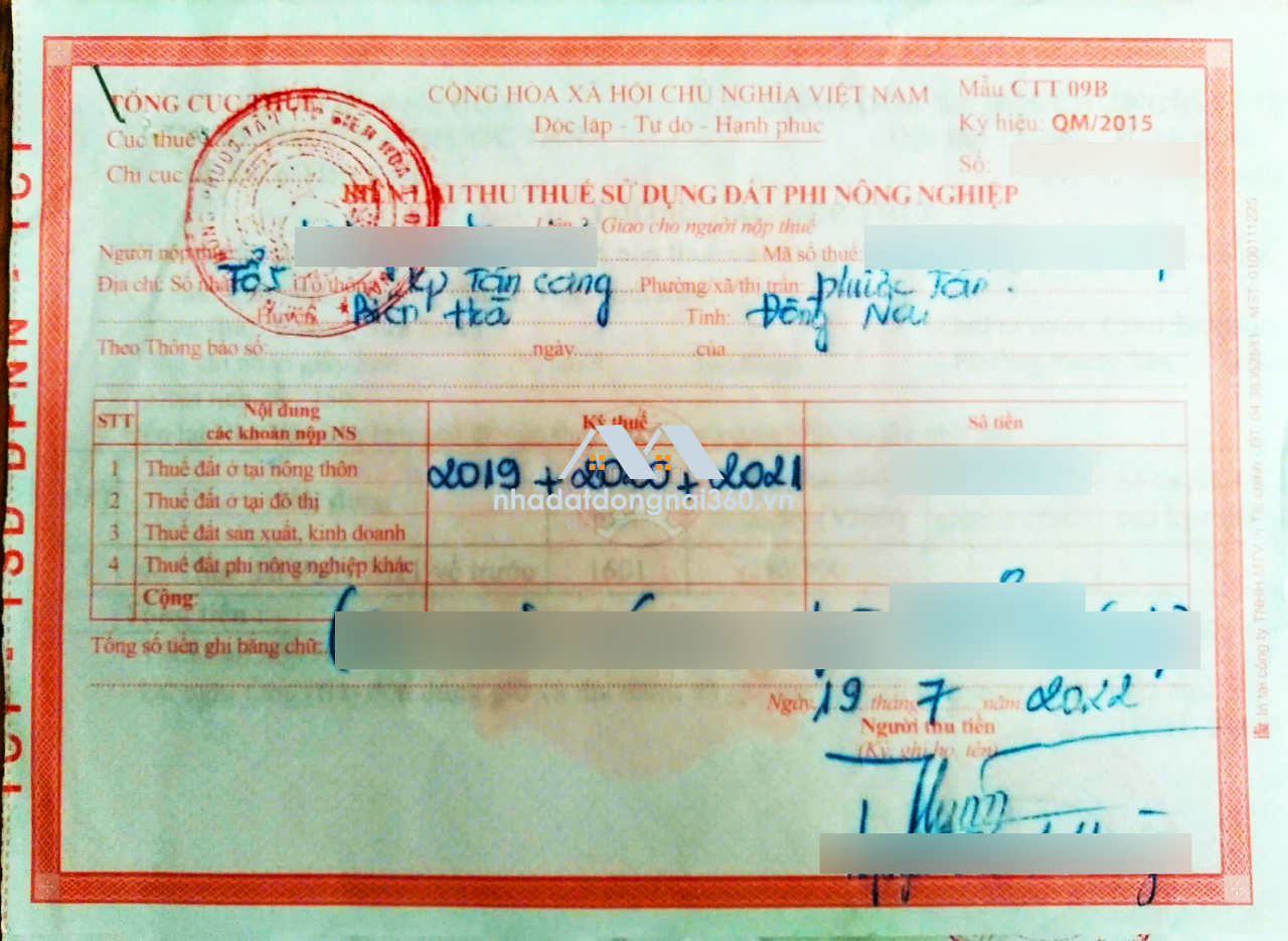 Bán đất Tân Cang, phường Phước Tân TP Biên Hòa Đồng Nai
