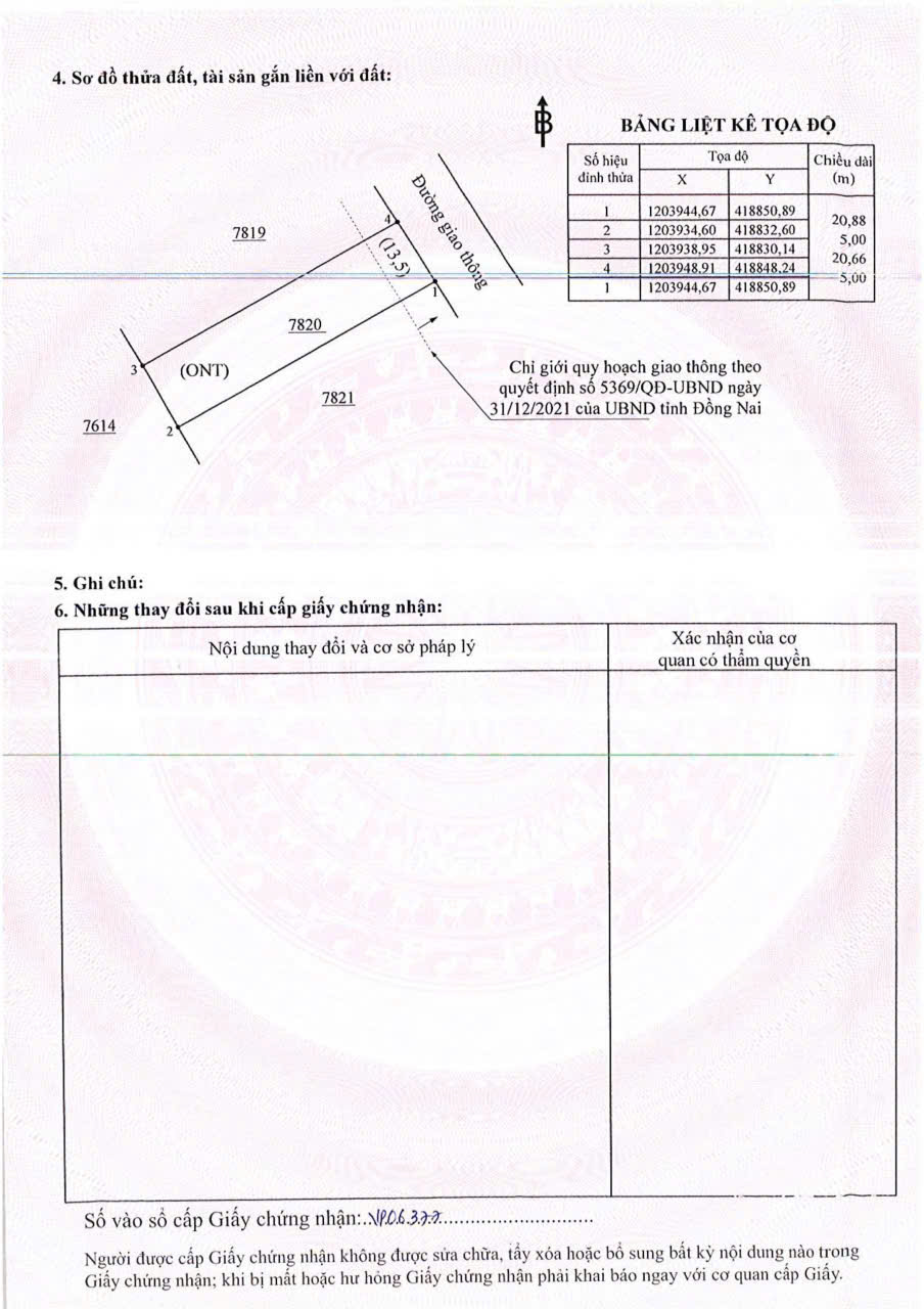 Bán đất nền thổ cư sổ sẵn tại An Viễn Trảng Bom 100m2 giá 1,2 tỷ