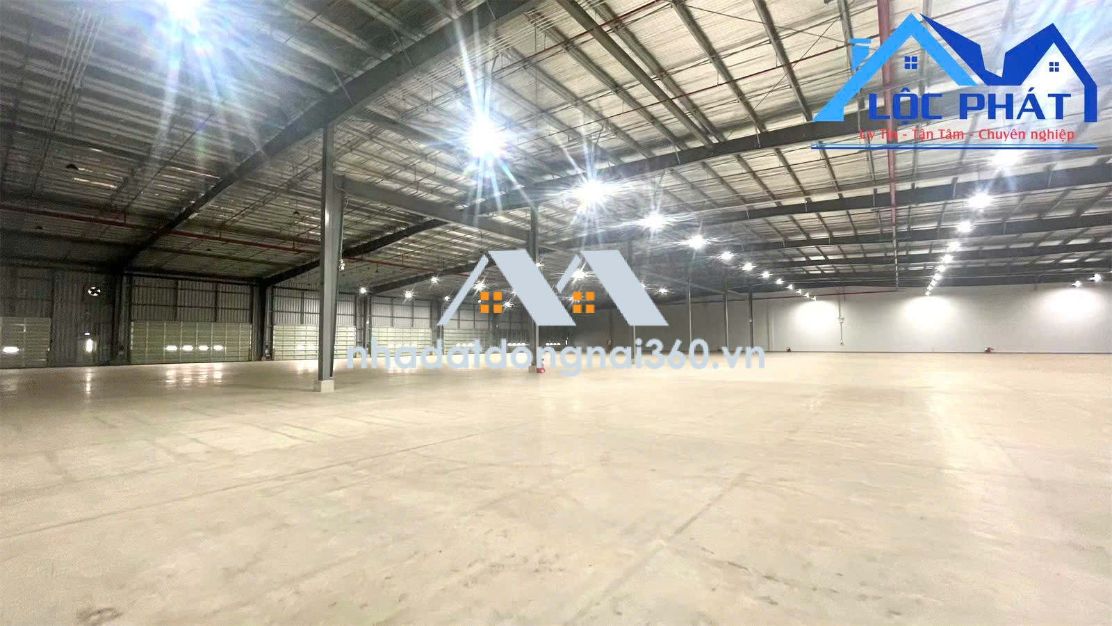 Cho thuê Kho 5000m2 KCN Nhơn Trạch Đồng Nai có Dock công.