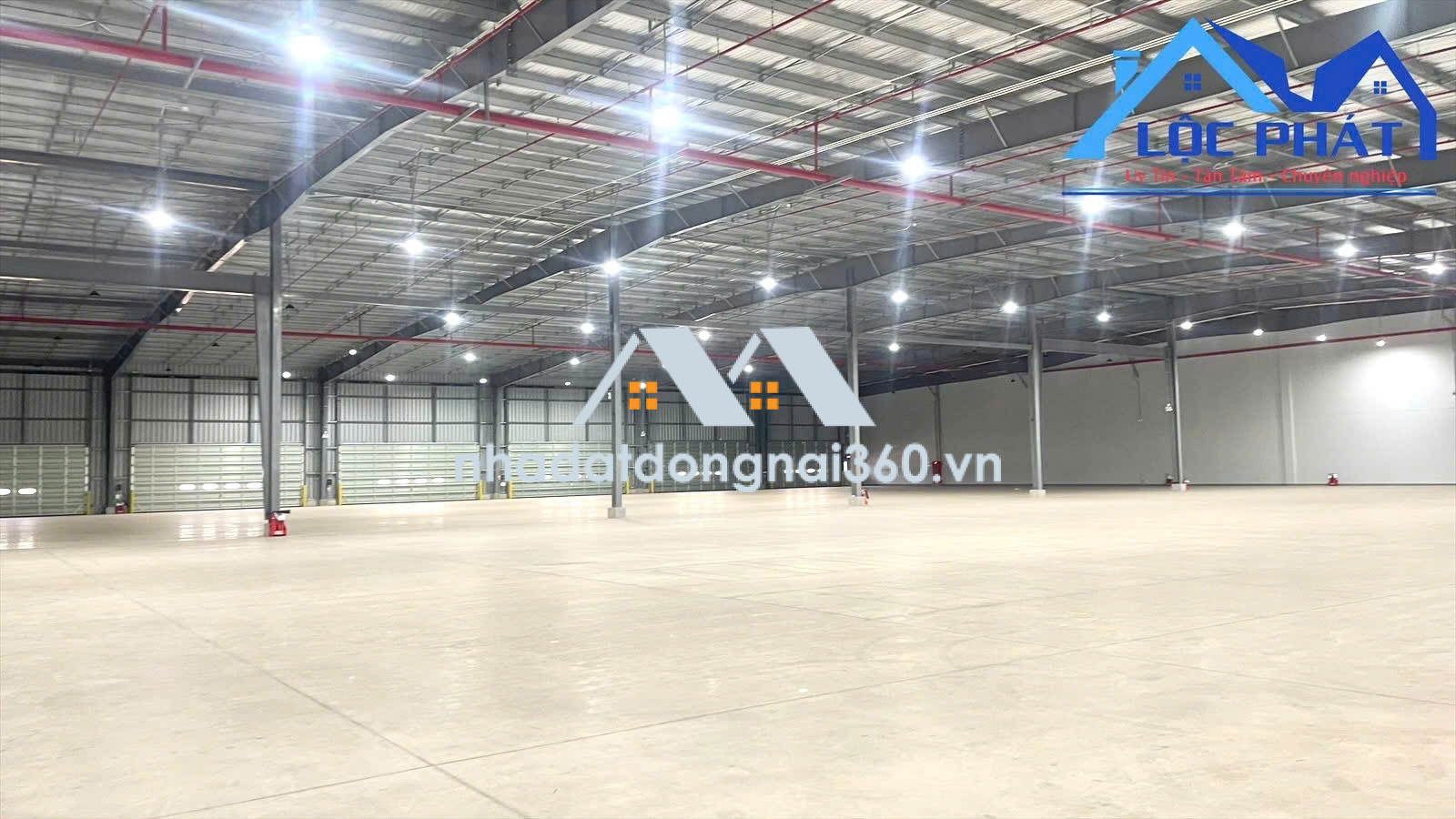 Cho thuê Kho 5000m2 KCN Nhơn Trạch Đồng Nai có Dock công.