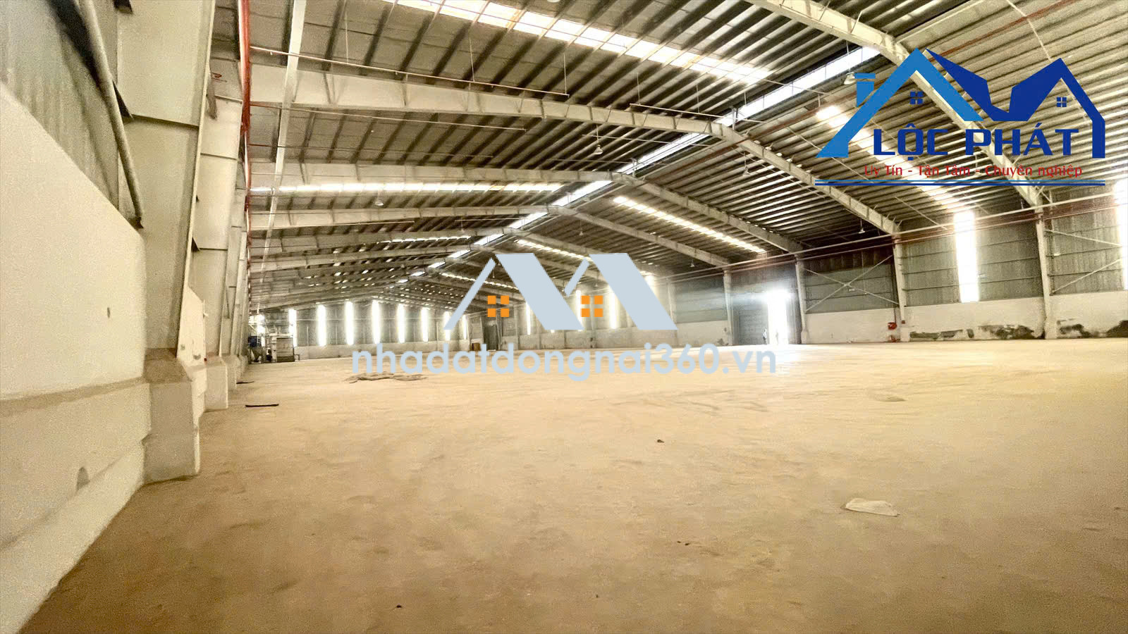 Cho thuê kho xưởng giá rẻ 5.600m2 chỉ 392 triệu/tháng (70k/m2/th) trong KCN Đồng Nai