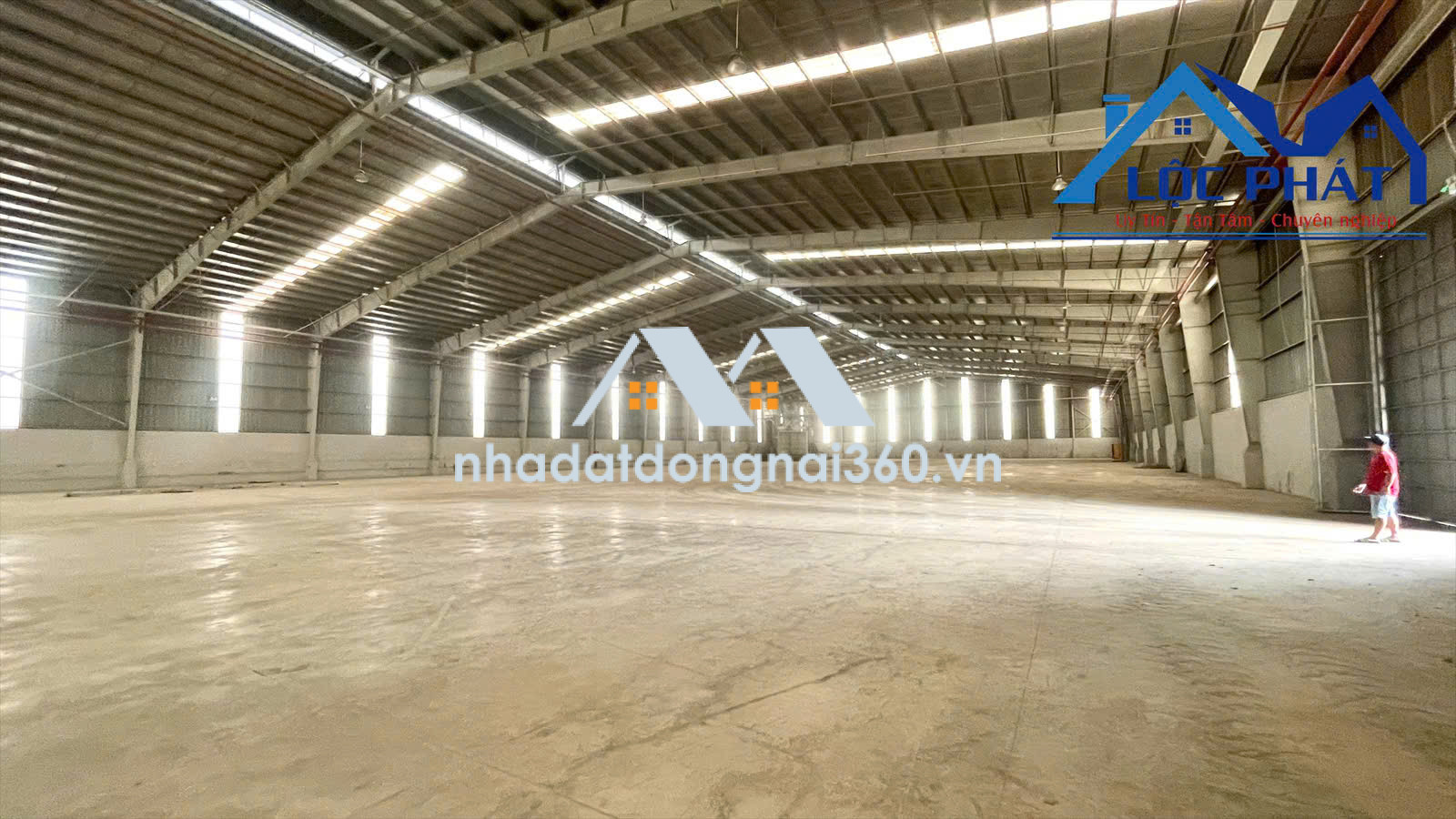Cho thuê kho 5600m2 trong  KCN Đồng Nai giá 70k/m2