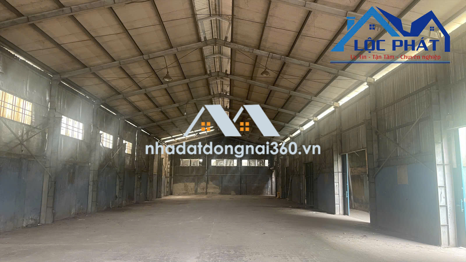 Cho thuê xưởng 1200m2 phường Trảng Dài, Đồng Nai giá 50tr/tháng