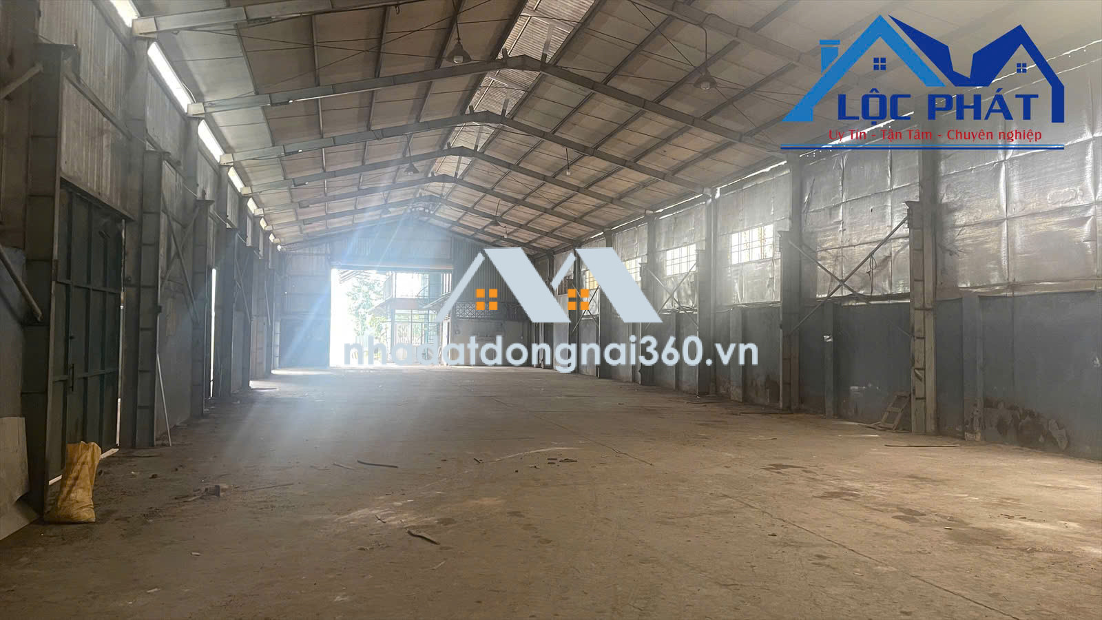 Cho thuê xưởng 1200m2 phường Trảng Dài, Đồng Nai giá 50tr/tháng