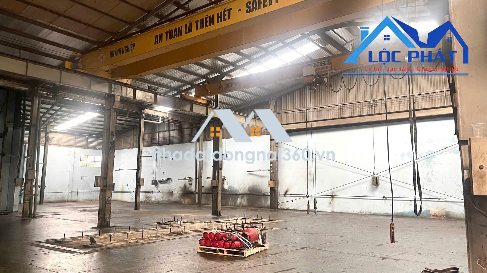 Cho thuê xưởng 2.000m2 có cẩu trục giá chỉ 150 triệu. Phước Tân-Biên Hòa-Đồng Nai