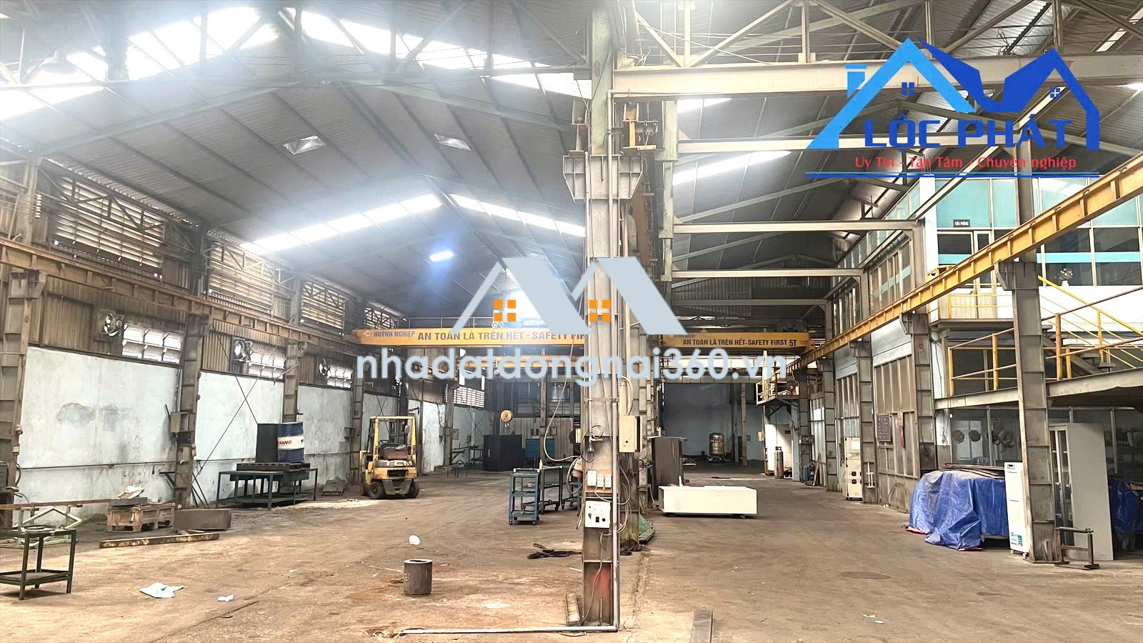 Cho thuê xưởng 2.000m2 có cẩu trục giá chỉ 150 triệu. Phước Tân-Biên Hòa-Đồng Nai