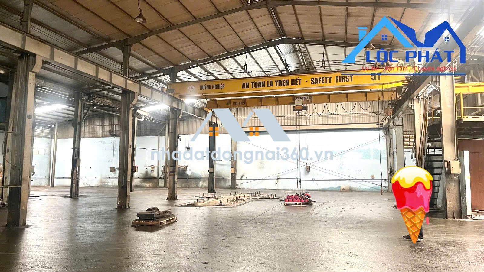 Cho thuê nhà xưởng 2.000m2 có cẩu trục giá rẻ chỉ 150 triệu. Phước Tân-Biên Hòa-Đồng Nai