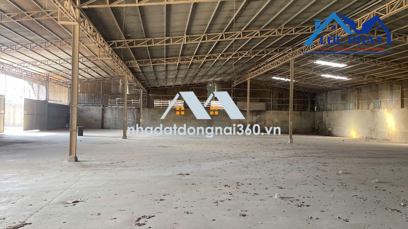 Cho thuê xưởng 1700m2 p Tân Hoà, Tp Biên Hoà Đồng Nai giá chỉ 60tr