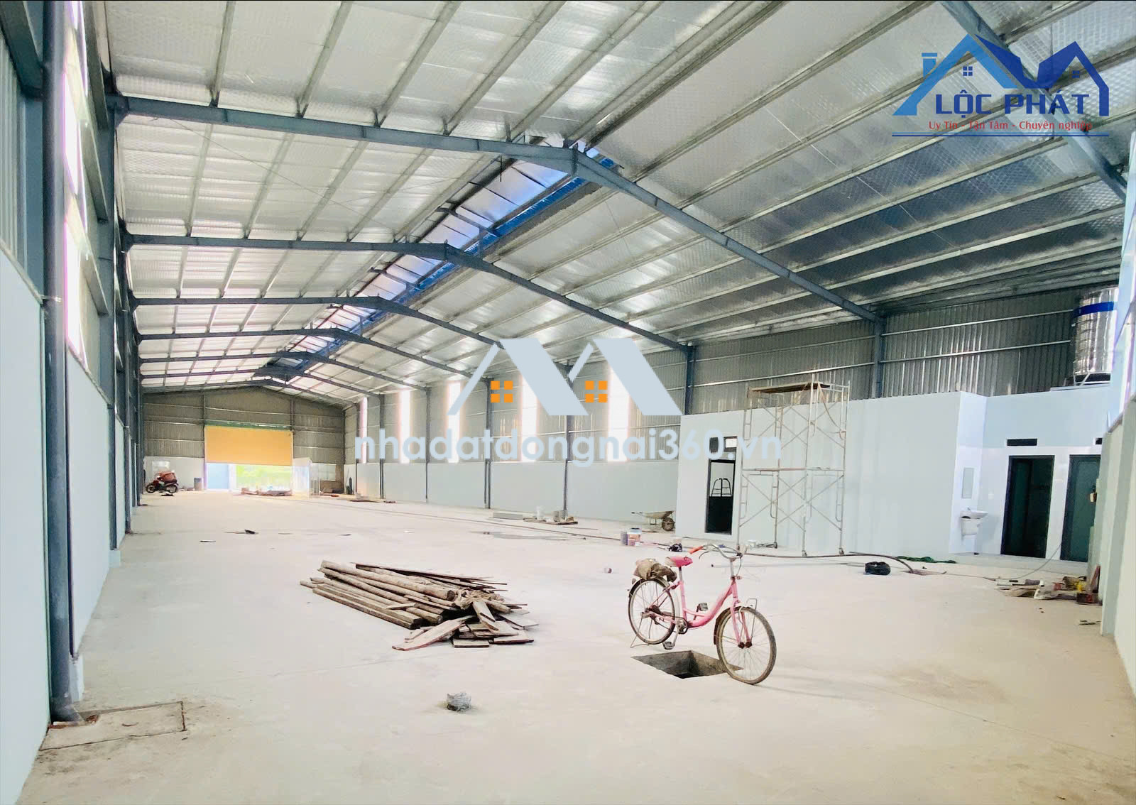 Cho thuê xưởng mới xây 1.100m2 giá chỉ 45 triệu. Vĩnh Cửu-Đồng Nai