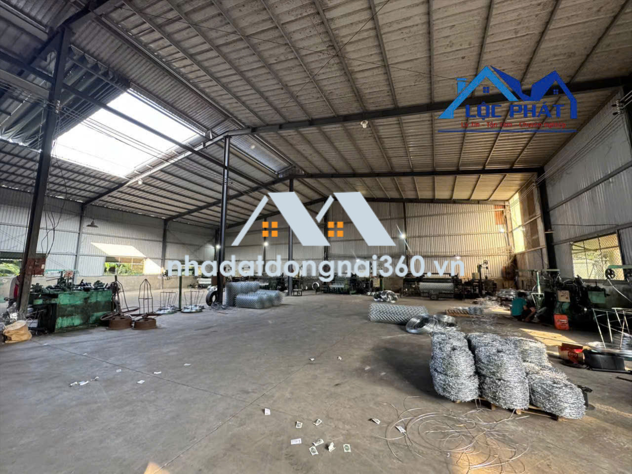 Cho thuê nhà xưởng giá rẻ 1.700m2 chỉ 85 triệu. Long Thành-Đồng Nai