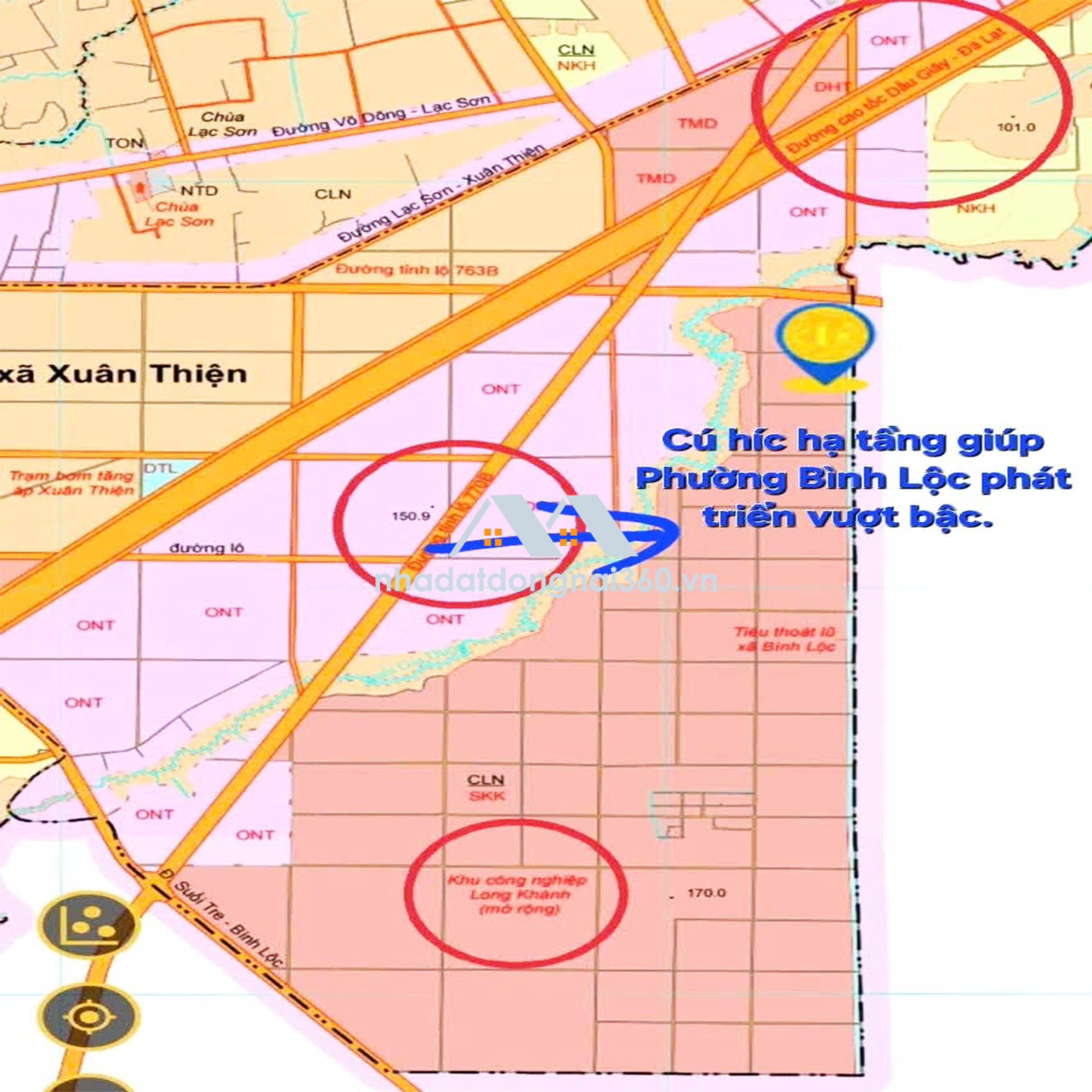 Chỉ 150tr/m Mặt tiền. Cách chợ Bình Lộc và KCN Suối Tre 300m