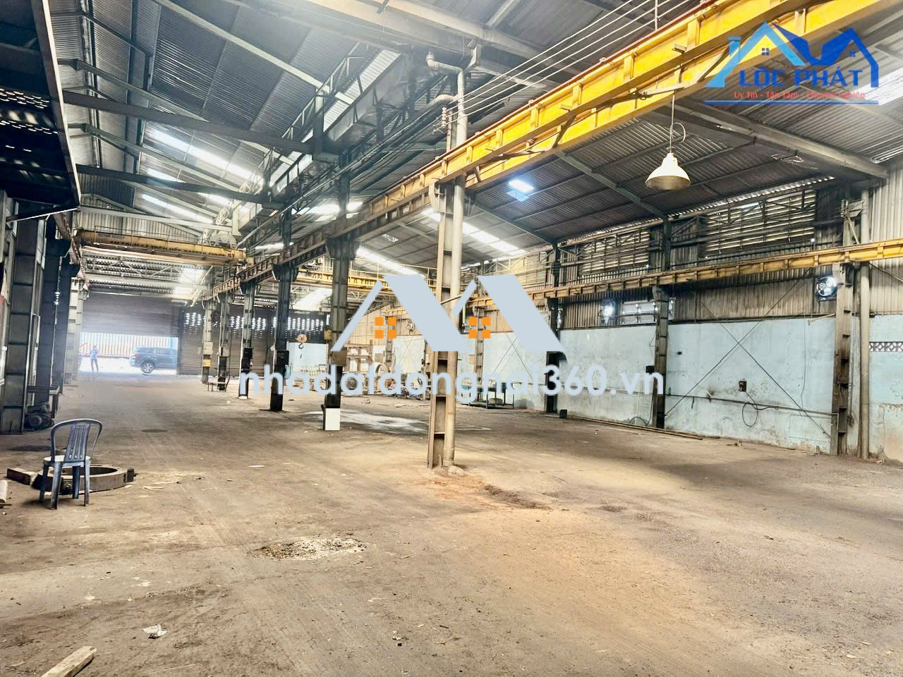 Cho thuê xưởng có cẩu trục: 2.000m2 giá chỉ 120 triệu. Phước Tân-Biên Hòa-Đồng Nai