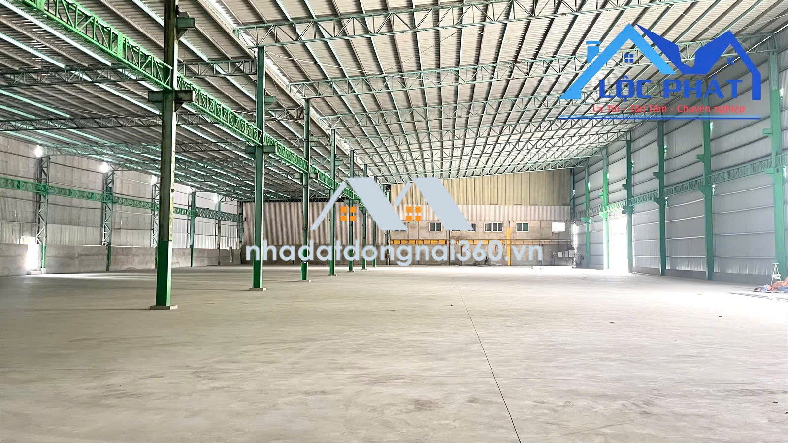 Cho thuê xưởng 1056m2 KCN Nhơn Trạch TP Đồng Nai giá 4,4$/m2