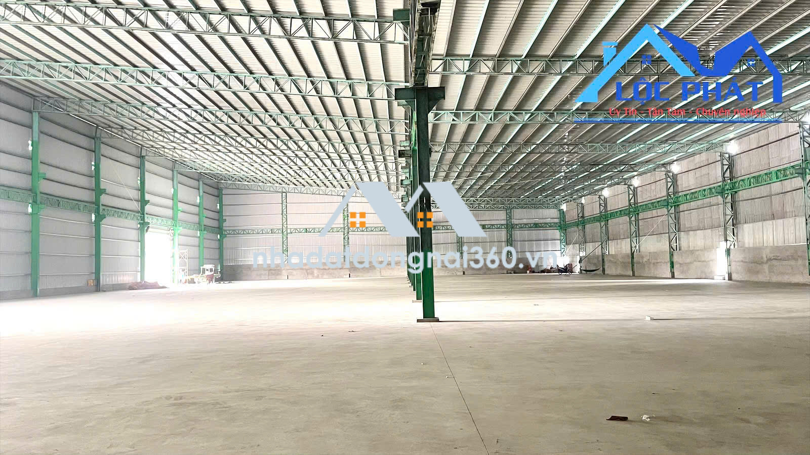 Cho thuê xưởng 1056m2 KCN Nhơn Trạch TP Đồng Nai giá 4,4$/m2