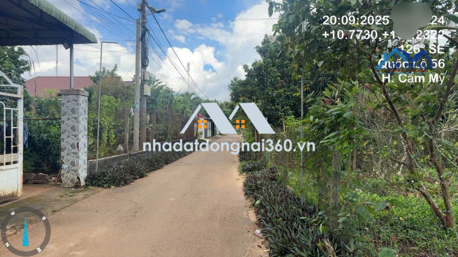 BÁN ĐẤT THỔ CƯ MẶT TIỀN XÃ XUÂN MỸ, HUYỆN CẨM MỸ, ĐỒNG NAI – GIÁ CHỈ 7,9 TỶ
