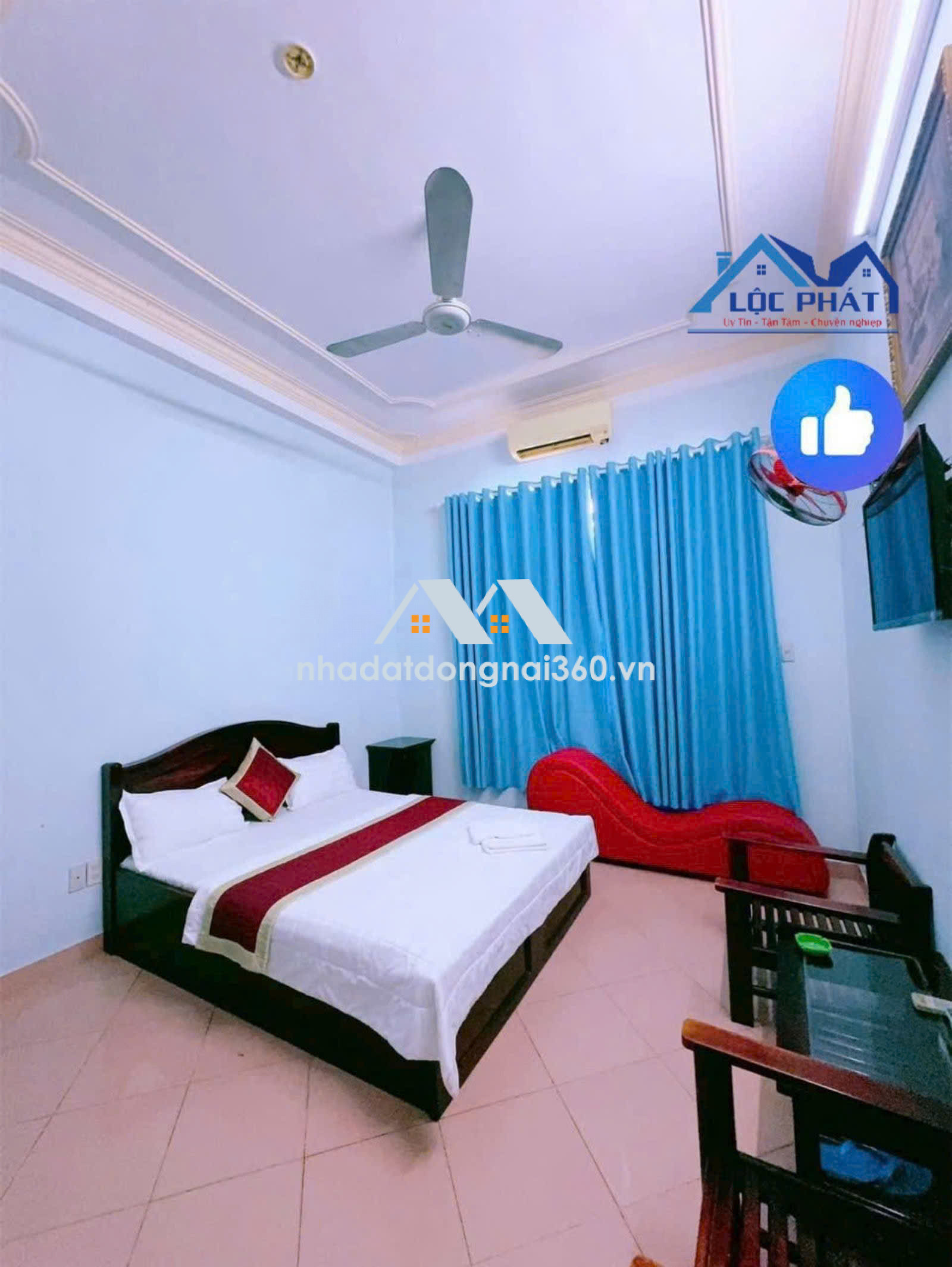 Bán Khách Sạn 1 trệt 2 lầu tại Phường Hóa An TP Biên Hòa dt 800m2 giá 30 tỷ