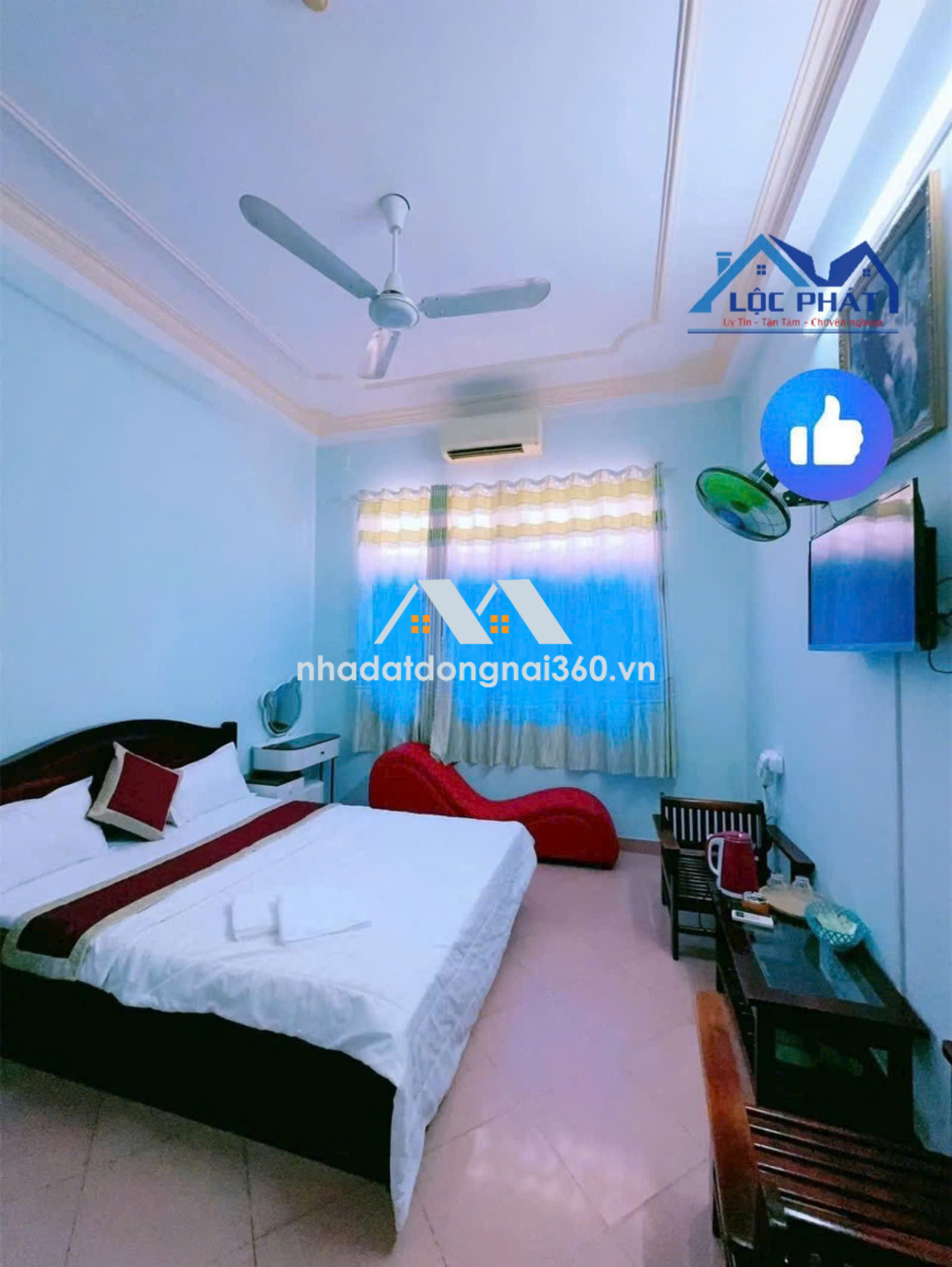 Bán Khách Sạn 1 trệt 2 lầu tại Phường Hóa An TP Biên Hòa dt 800m2 giá 30 tỷ