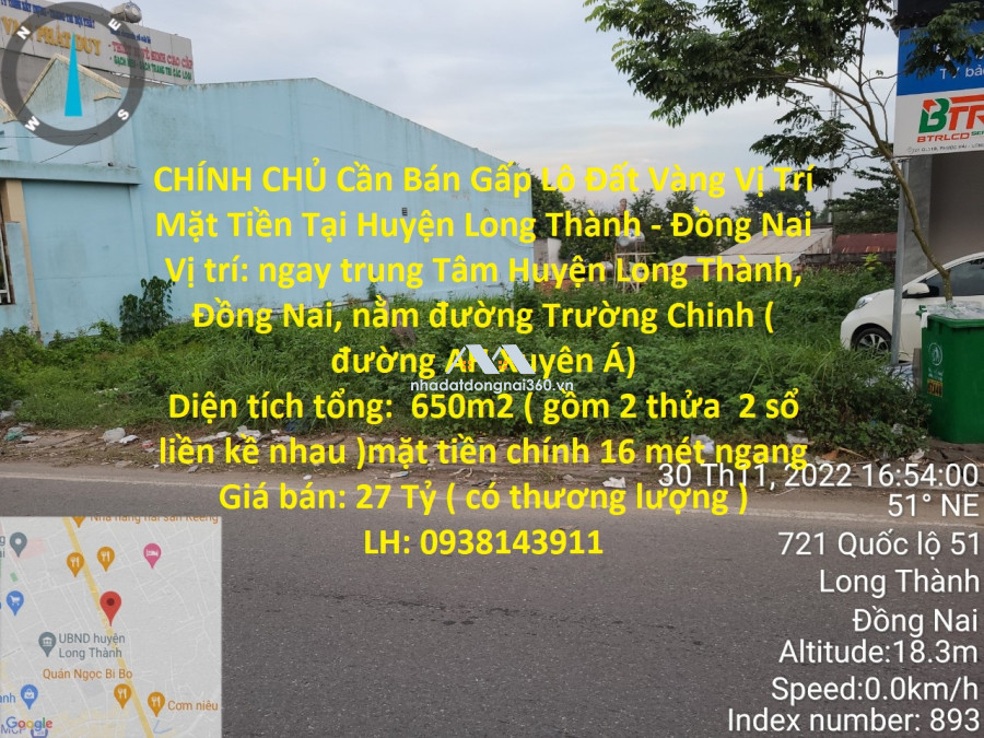 ĐẤT ĐẸP - ĐẦU TƯ SINH LỜI - Chính Chủ Cần Bán 2 Lô Đất Liền Kề Tại Xã Phú Xuân, Tân Phú, Đồng Nai