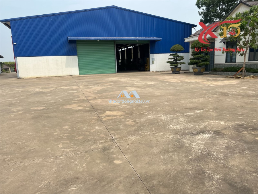 Cho thuê nhà xưởng 5000m2 giá 60 triệu-gần CCN Tân An- Vĩnh Cửu-Đồng Nai