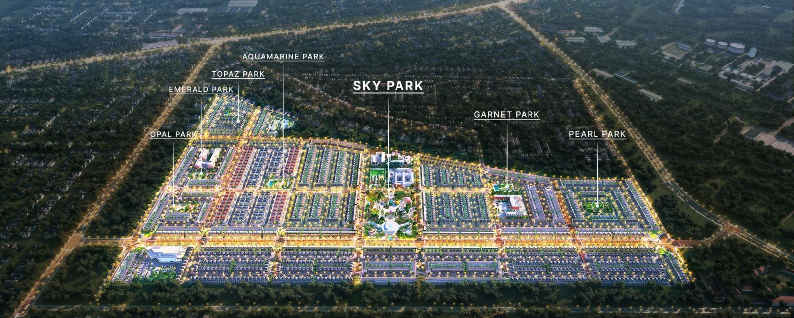 Các công viên tại dự án Gem Sky World